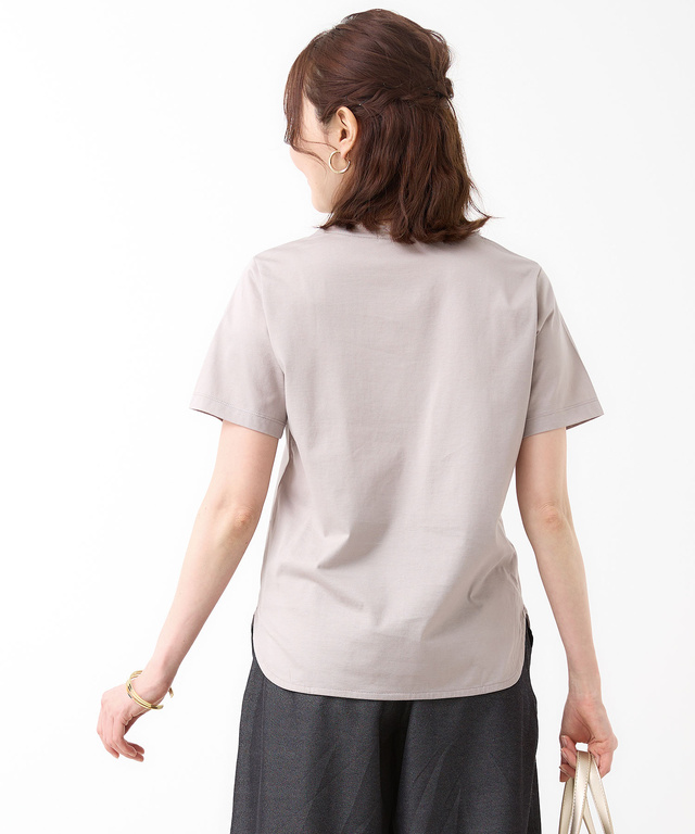 ピンタック リッチ Tシャツ