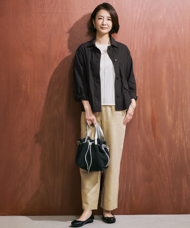 ピンタック リッチ Tシャツ