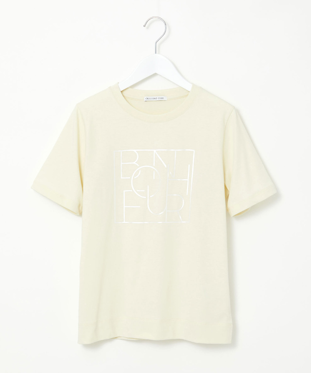 パールプリント グラフィック Tシャツ