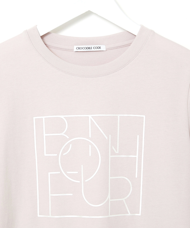 パールプリント グラフィック Tシャツ