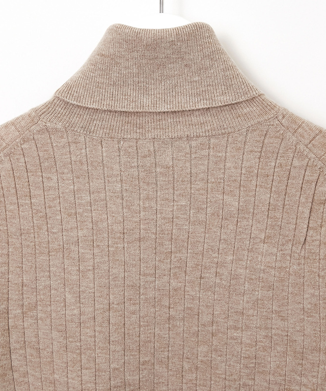 ハイゲージ フレアスリーブ リブニット