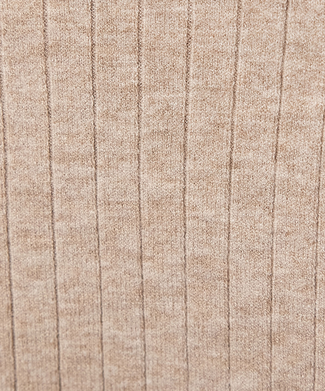 ハイゲージ フレアスリーブ リブニット