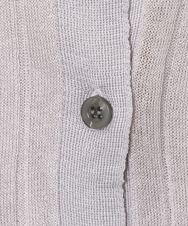 シアー ワイドリブ カーディガン