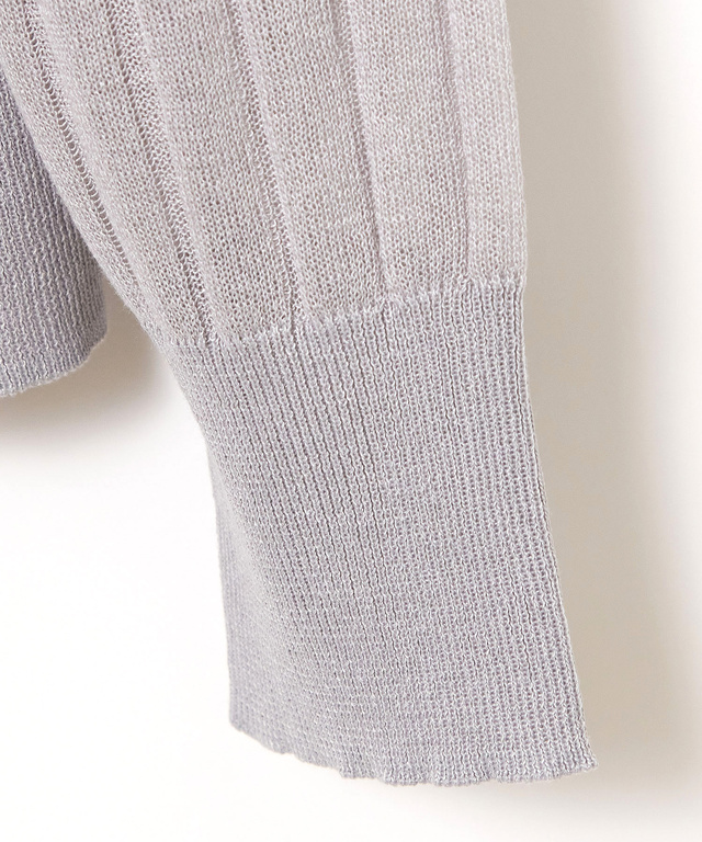 シアー ワイドリブ カーディガン