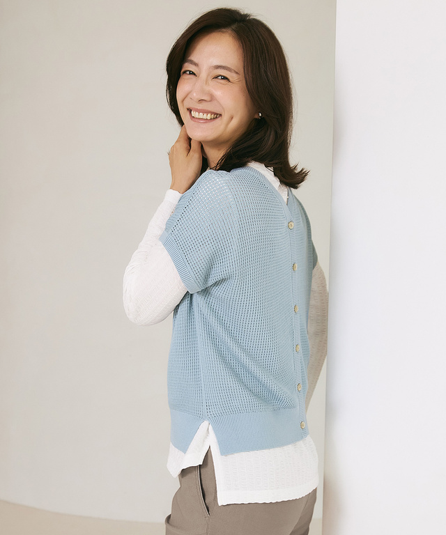 フレンチスリーブ 2WAY カーディガン