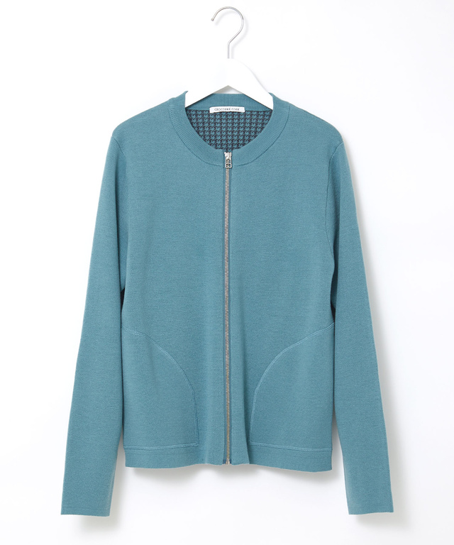 フルジップ ニット カーディガン
