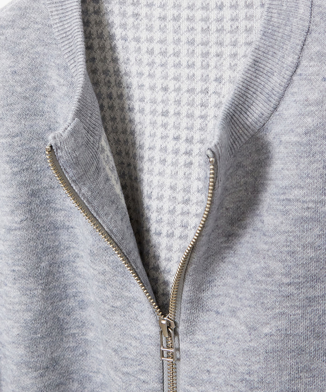 フルジップ ニット カーディガン