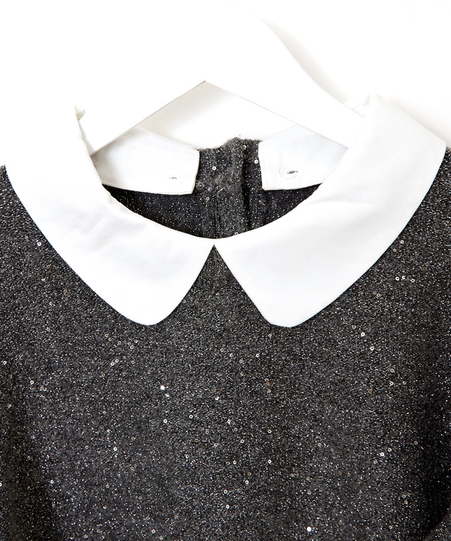 ウールブレンド ショールカラー プルオーバー ニット