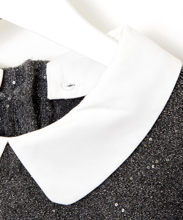 ウールブレンド ショールカラー プルオーバー ニット