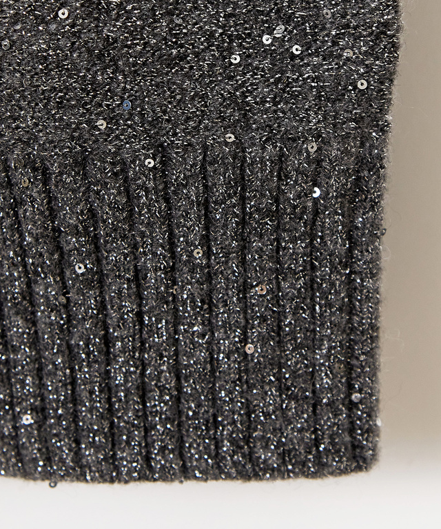 ウールブレンド ショールカラー プルオーバー ニット