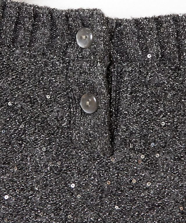 ウールブレンド ショールカラー プルオーバー ニット