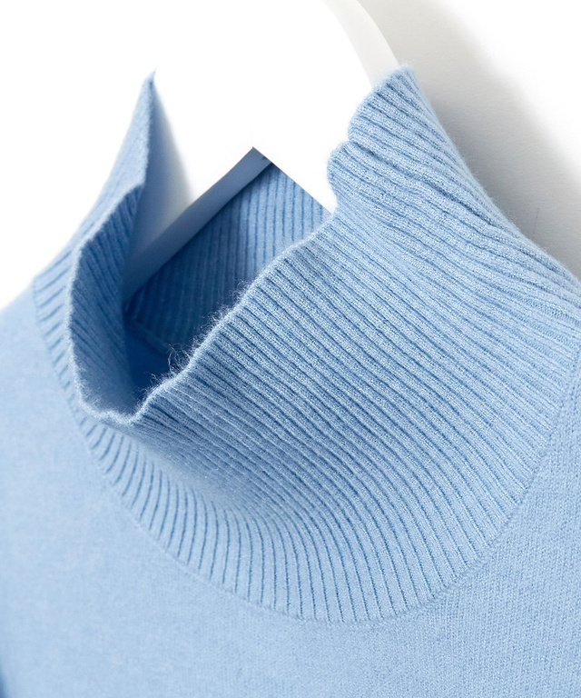 フリル袖 ハイネック セーター
