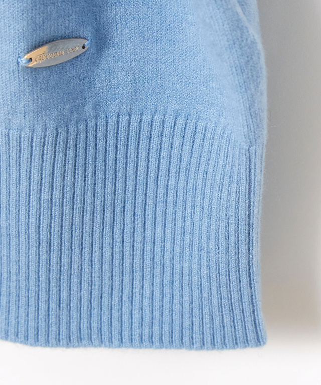 フリル袖 ハイネック セーター