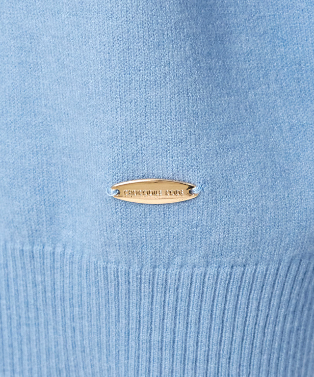 フリル袖 ハイネック セーター