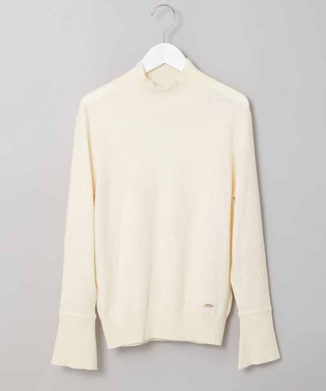 フリル袖 ハイネック セーター