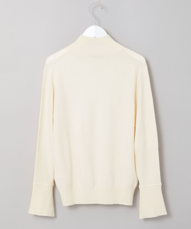 フリル袖 ハイネック セーター