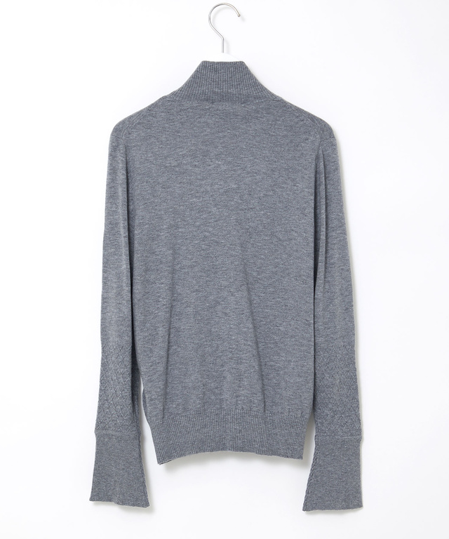 フリル袖 ハイネック セーター