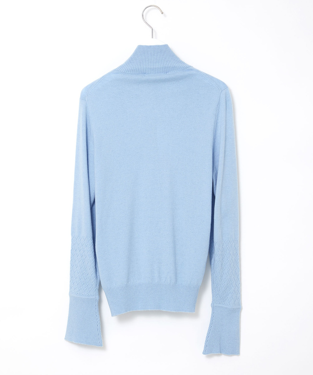 フリル袖 ハイネック セーター