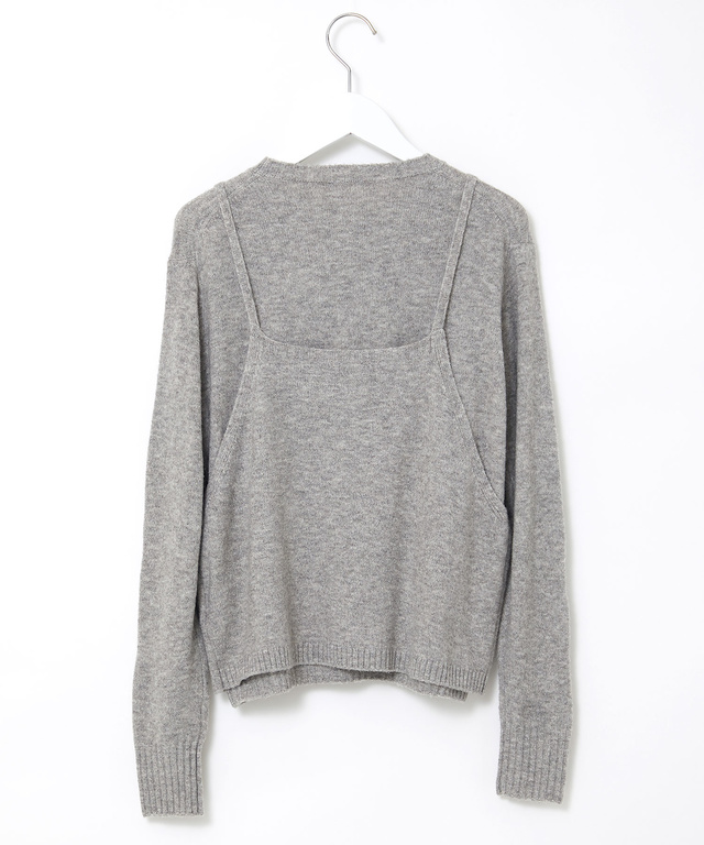 キャミソール付き デザイン セーター