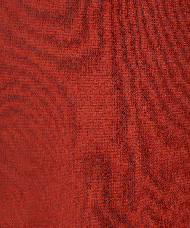 ウールブレンド ボトルネック カーディガン