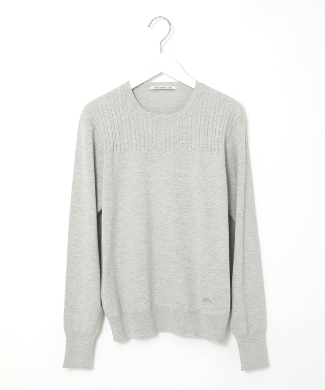 ケーブル編み ニットプルオーバー【手洗いOK】【オンラインショップ・一部店舗限定】