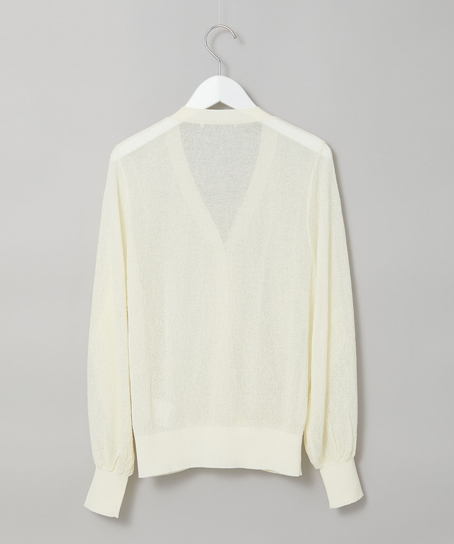 ラーベン編み Vネックカーディガン【手洗いOK】