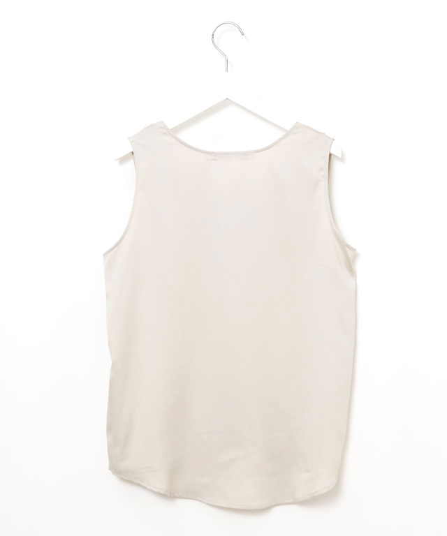 リネンブレンド インナー付きニット【手洗いOK】【オンラインショップ・一部店舗限定】