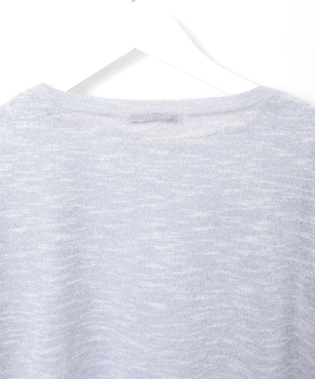 リネンブレンド インナー付きニット【手洗いOK】【オンラインショップ・一部店舗限定】