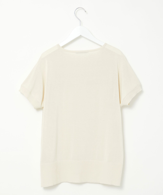 ラメボーダー ドルマンニット【手洗いOK】【オンラインショップ・一部店舗限定】