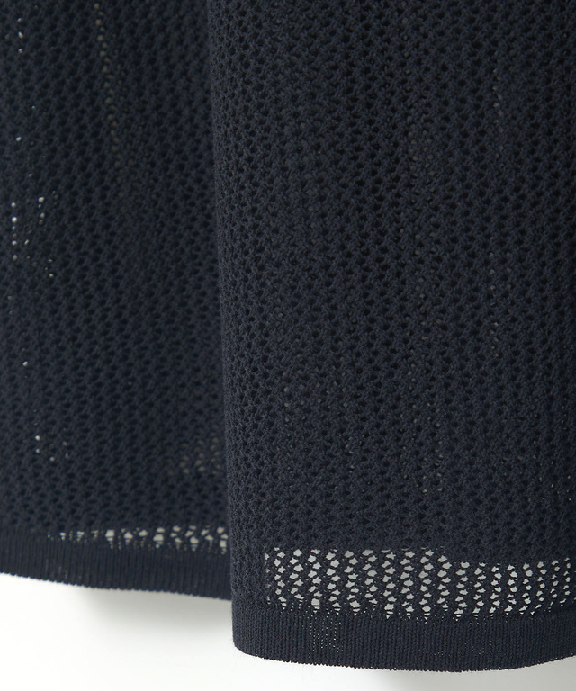 メッシュ編み  ニットベスト【手洗いOK】