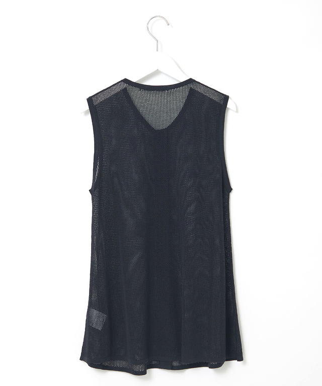 メッシュ編み  ニットベスト【手洗いOK】