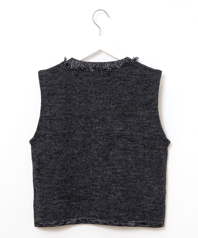 ラメツイード ジレ