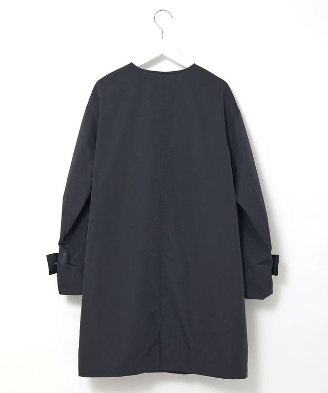 メタルボタン ノーカラー コート