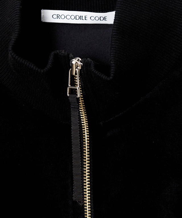 ベロアフリース ハイネック ブルゾン