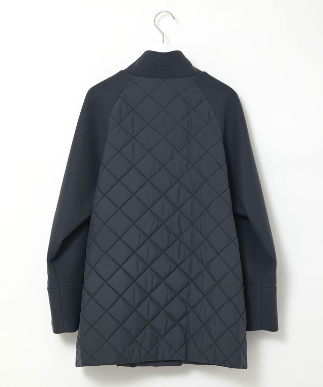 異素材 中綿キルティング ジャケット