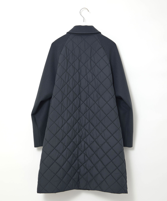 キルティング ステンカラー コート