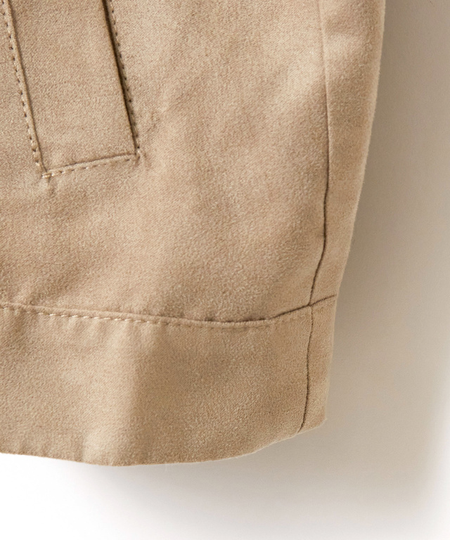 ノーカラー 微起毛 ジャケット