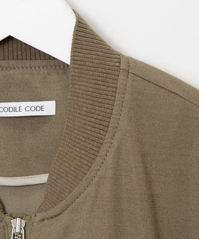 リネンライク ライトブルゾン