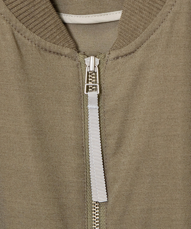 リネンライク ライトブルゾン