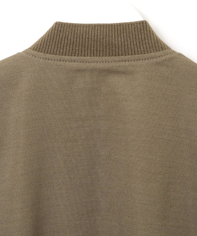 リネンライク ライトブルゾン