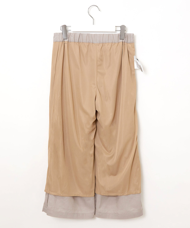 シャドーチェック クロップドパンツ