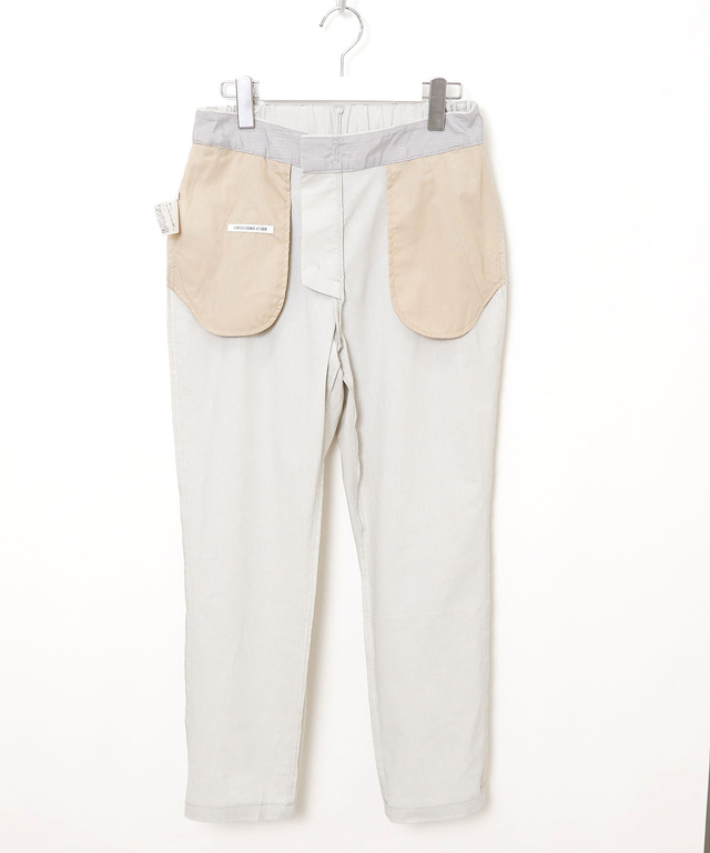 リネンブレンド テーパードパンツ