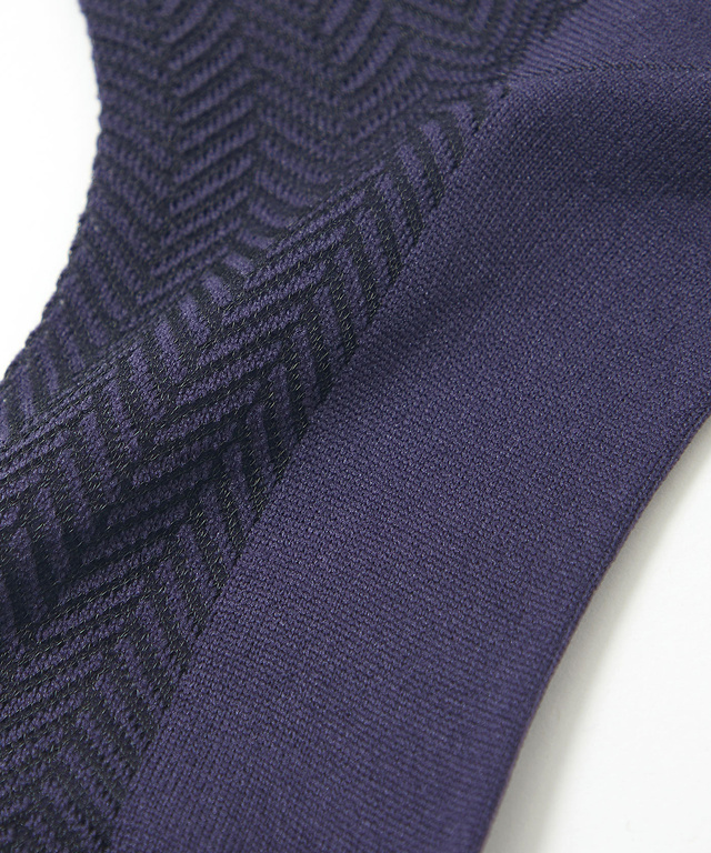 へリンボン シアー ソックス【オンラインショップ・一部店舗限定】