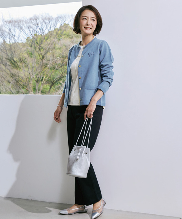 メタリック 巾着 ショルダーバッグ