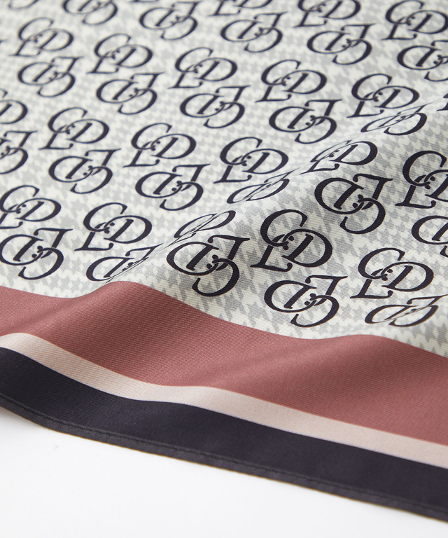 リバーシブル モノグラム スカーフ