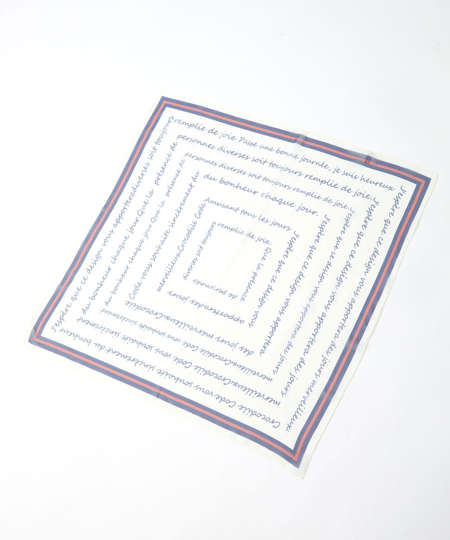 メッセージプリント スカーフ