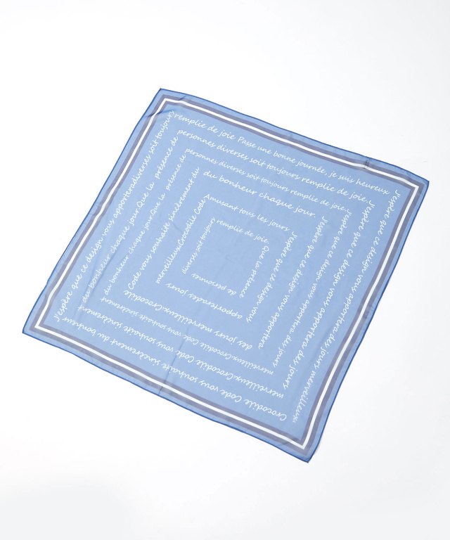 メッセージプリント スカーフ