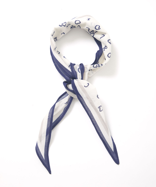 ロゴプリント スカーフ