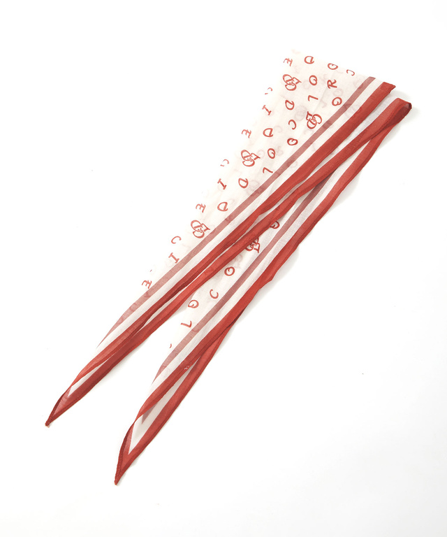 ロゴプリント スカーフ