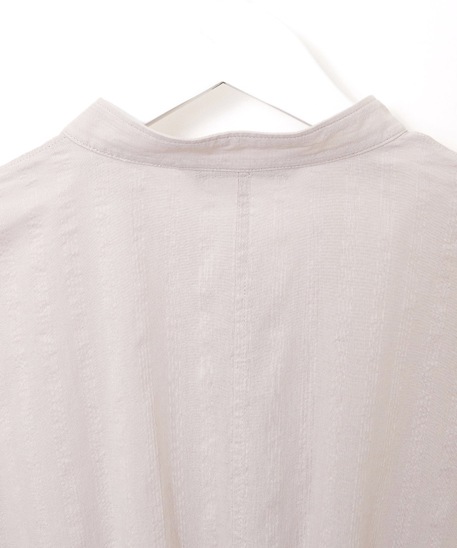 ドビーストライプ シャツワンピース